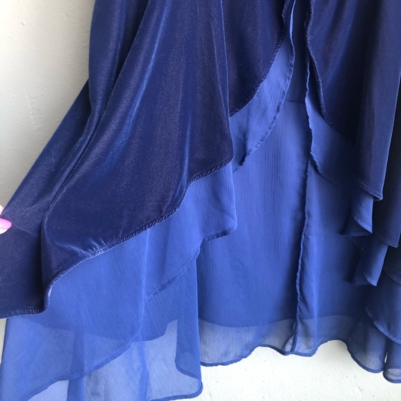Soft Surrounding Velour Size Small Cover Up Royal Blue - Picture 5 of 9